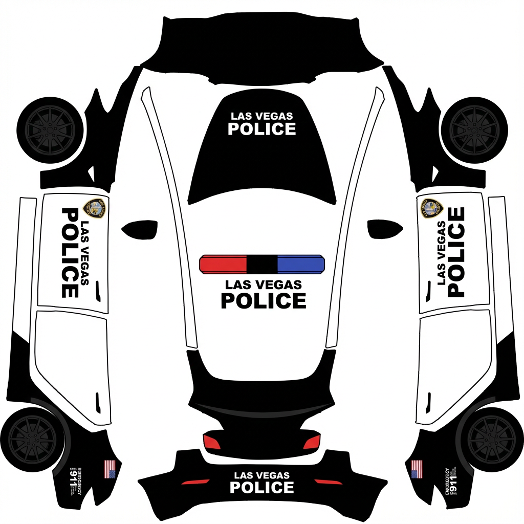 AI Design - 美国拉斯维加斯警车