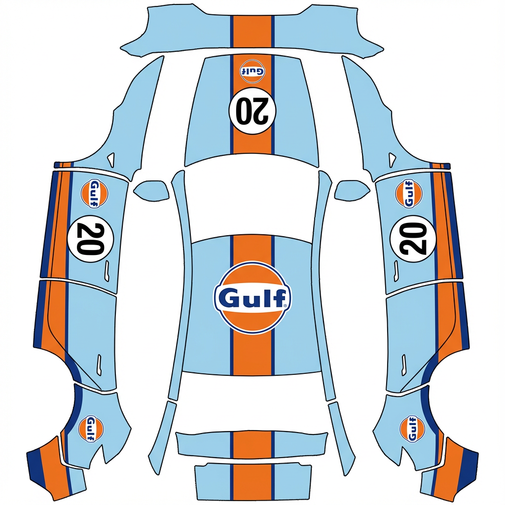 AI Design - porsche gulf style