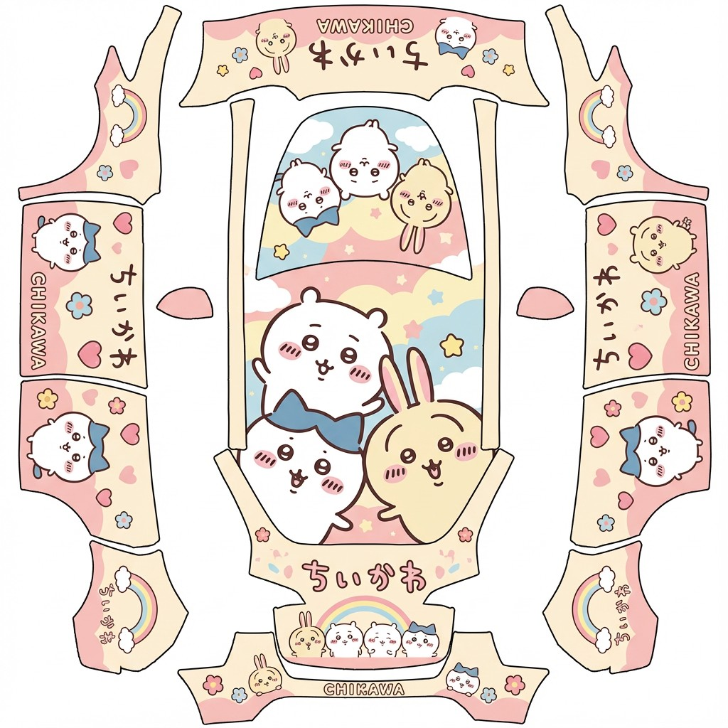 AI Design - chikawa为主题，制作痛车皮肤