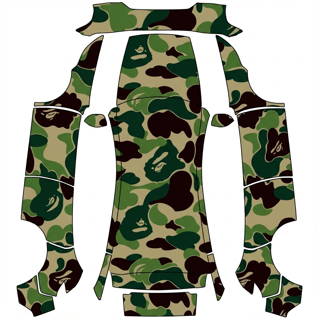 AI Design - bape的迷彩花纹