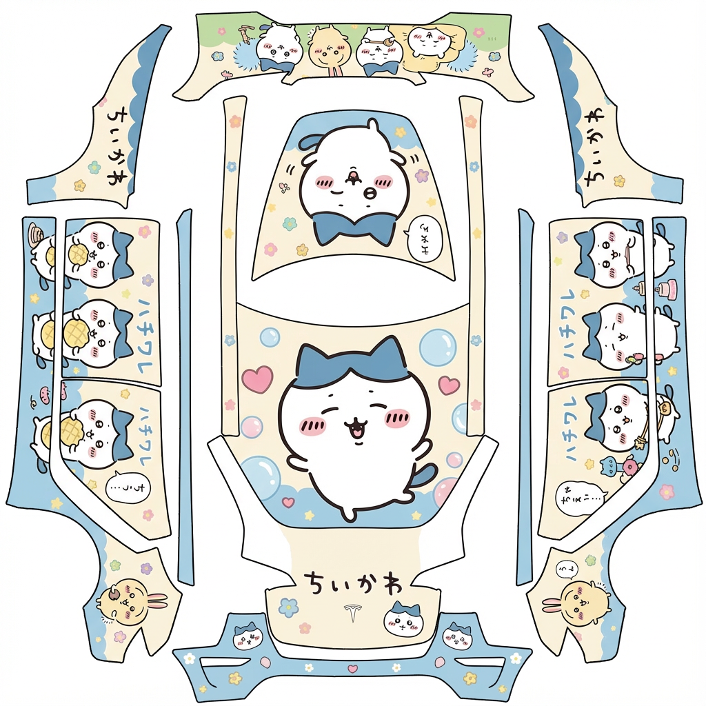 AI Design - 将Model Y 老款的3D模型纹理应用到Model 3 焕