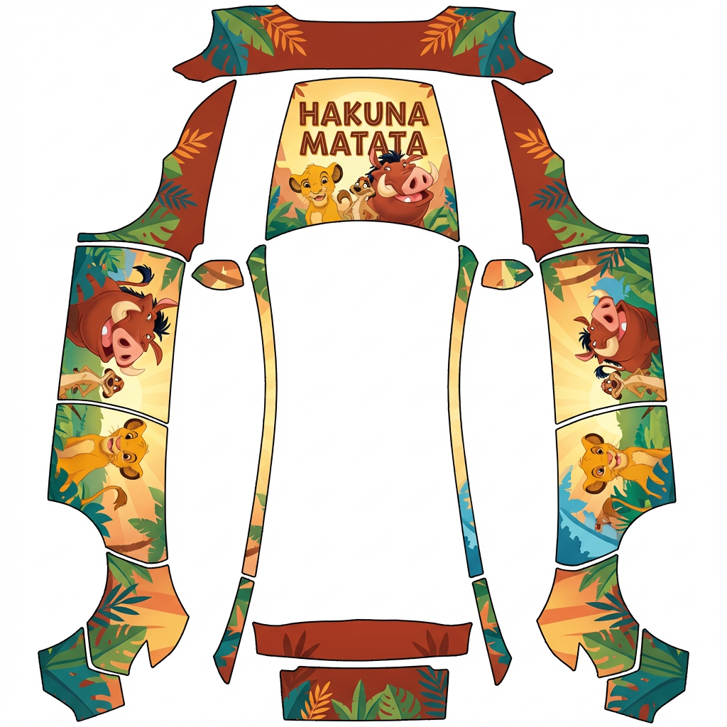 AI Design - 要可爱，hakunamatata的文字要显著