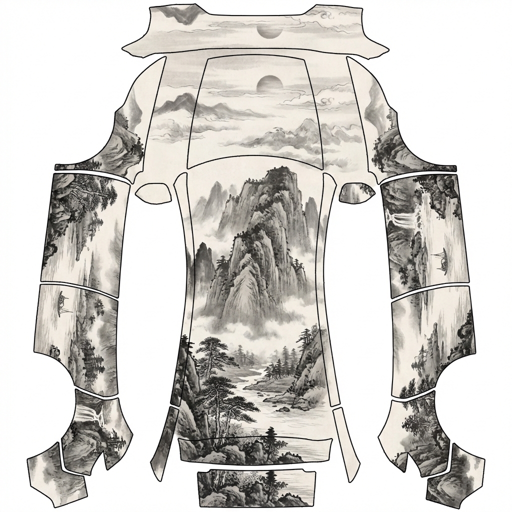 AI Design - 中国水墨山水画