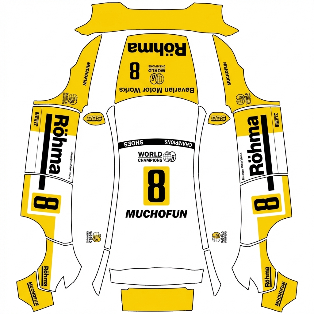 AI Design - 参考图中的配色和图案元素绘制，尽可能接近的车图
