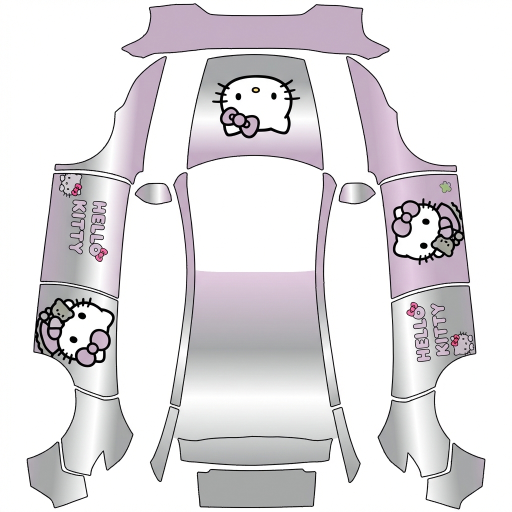 AI Design - 银色淡紫色渐变 