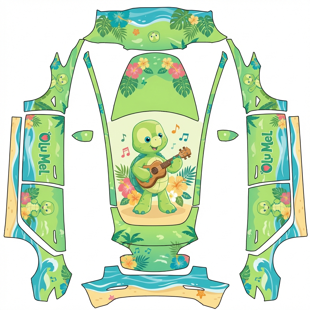 AI Design - 我想要迪士尼奥乐米拉风格的皮肤，最好是绿色风格的