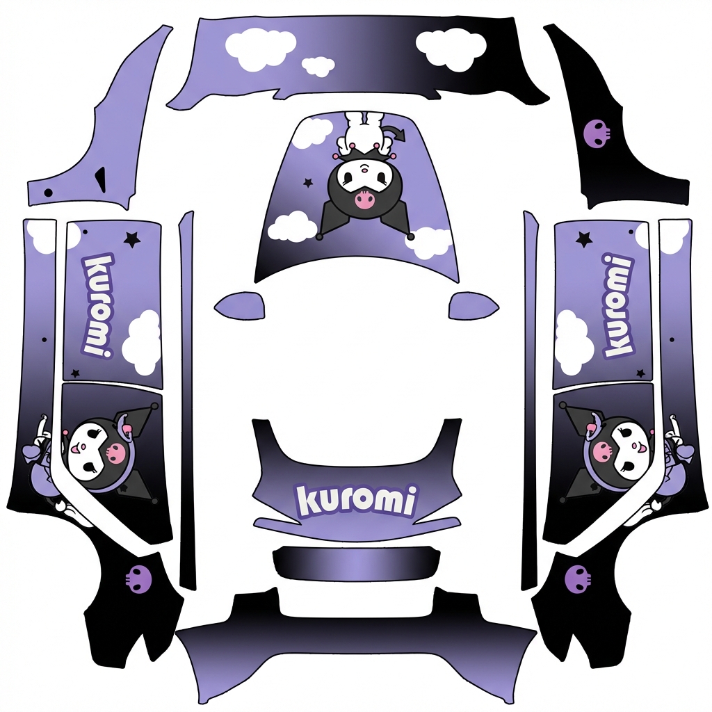 AI Design - 还原此图 车窗和天窗透明