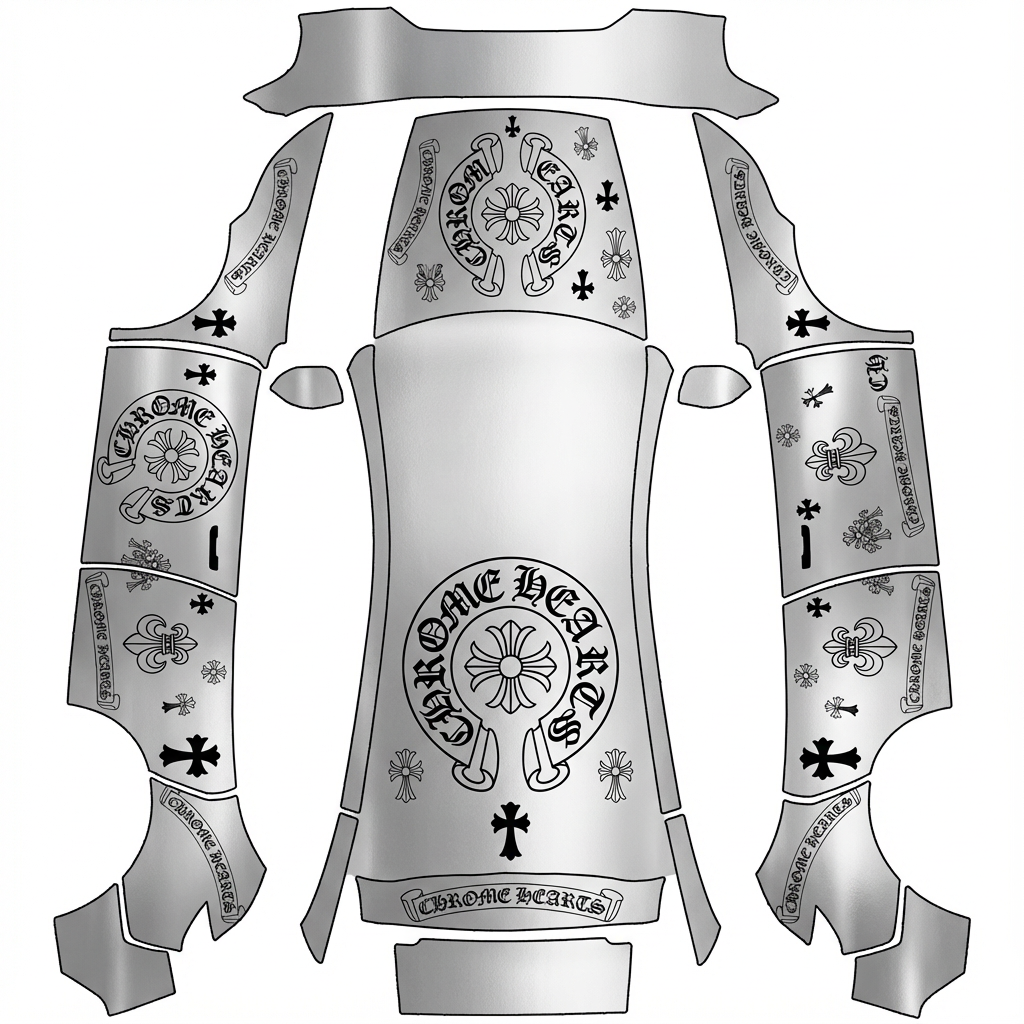 AI Design - 克罗心涂鸦+金属车漆