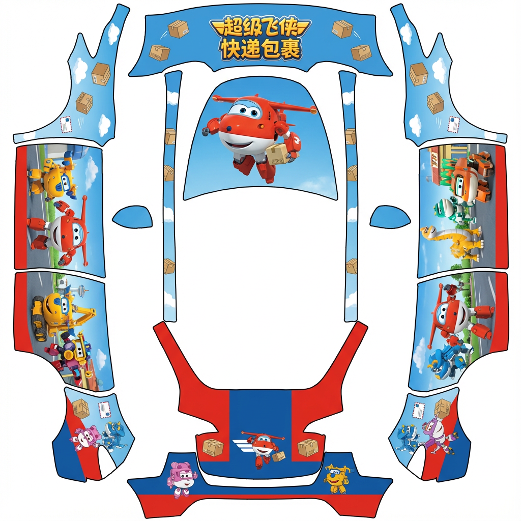 AI Design - 超级飞侠，包裹快递