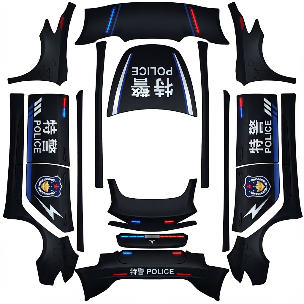 AI Design - 将Model 3 焕新版的3D模型纹理应用到Model Y 