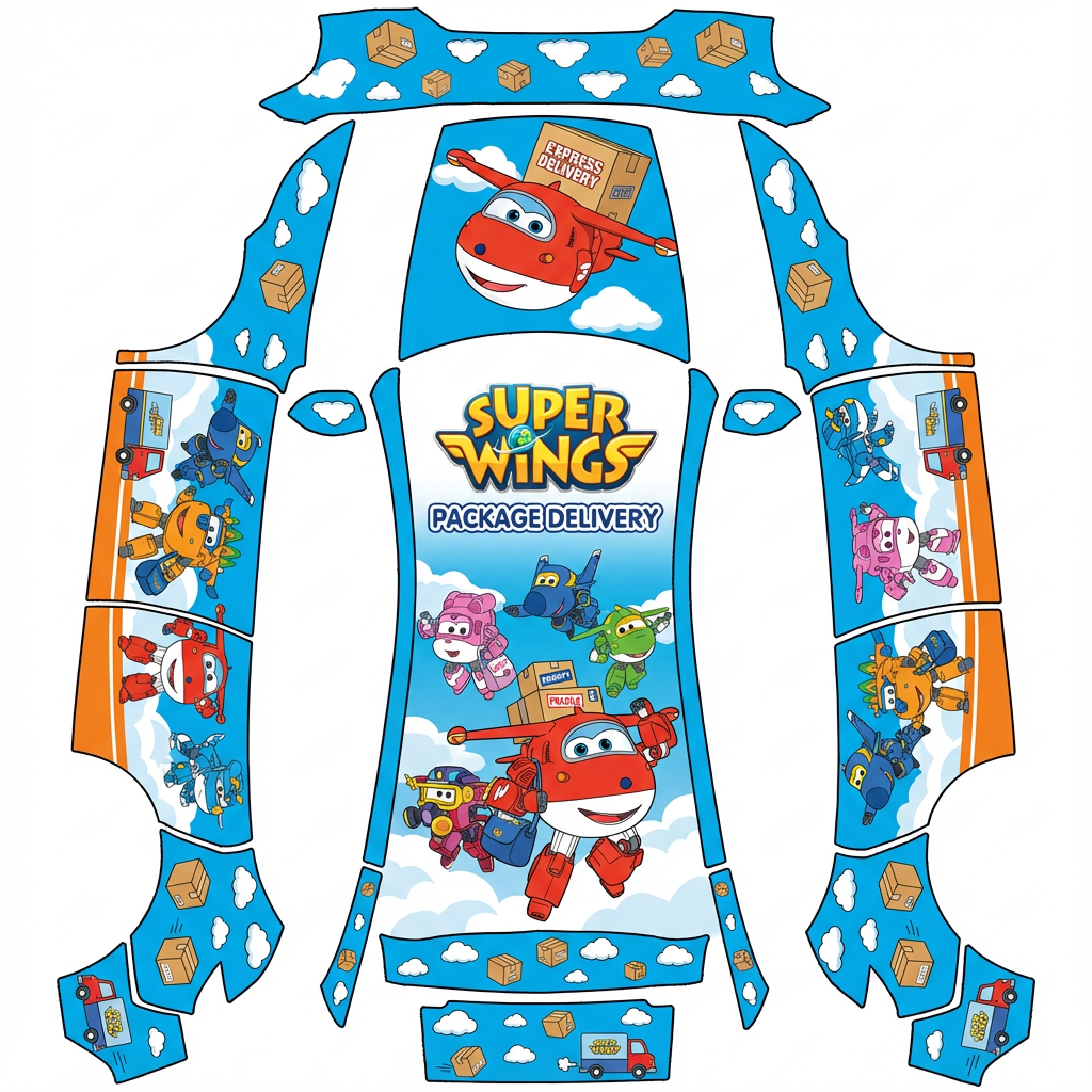AI Design - 超级飞侠，包裹快递