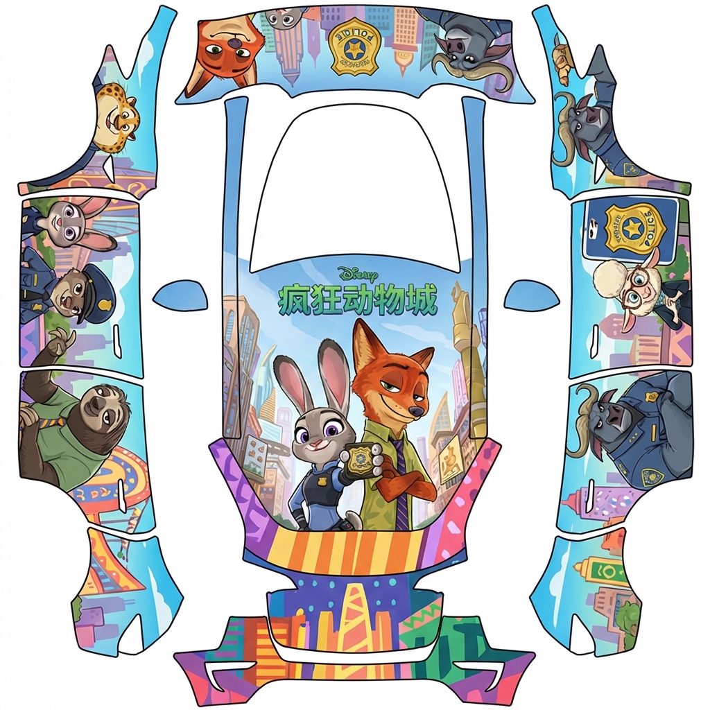 AI Design - 将Model Y 老款的3D模型纹理应用到Model 3 老