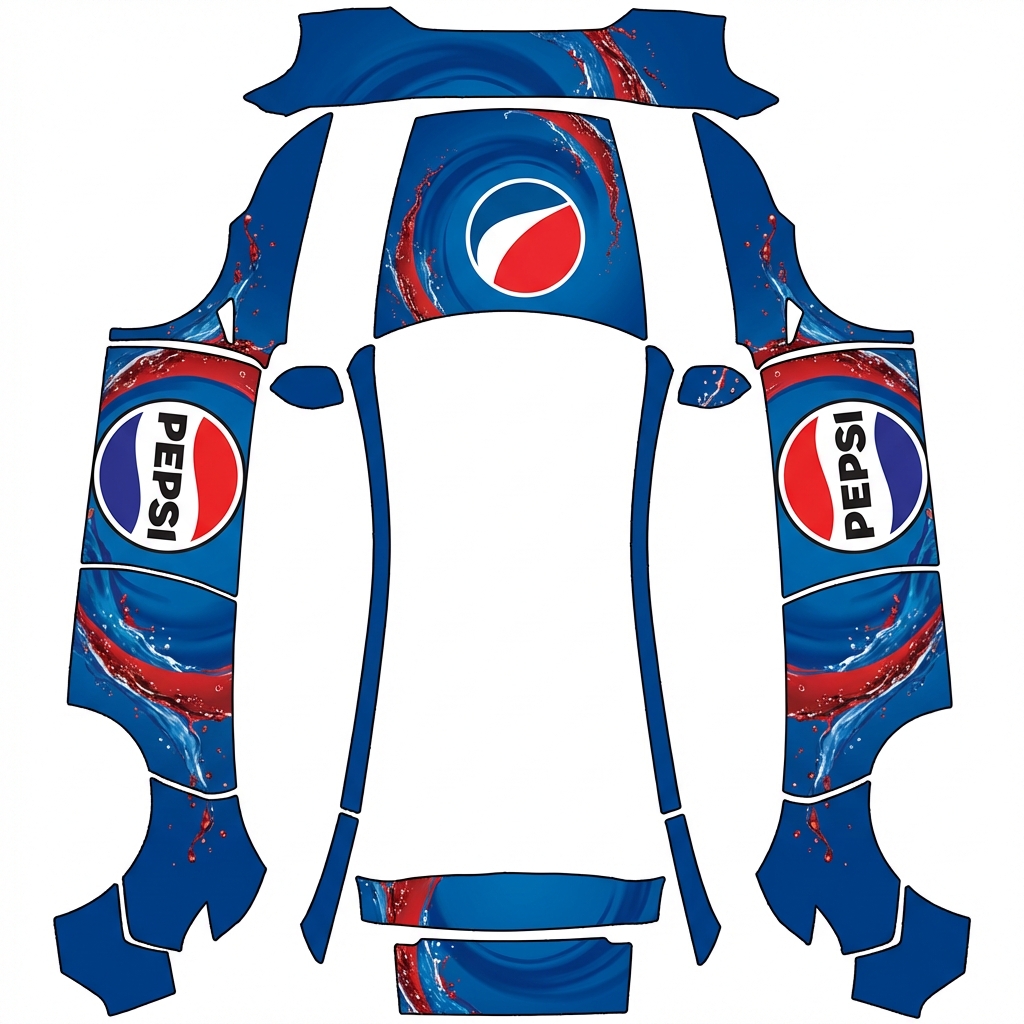 AI Design - The Pepsi logo is on both side
